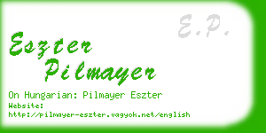 eszter pilmayer business card